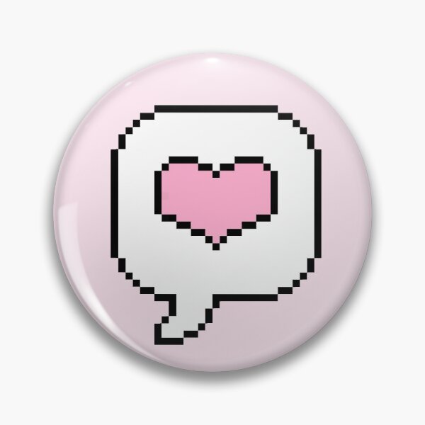 Item preview, Pixel Art Heart Speech Bubble designed and sold by Valentine145.