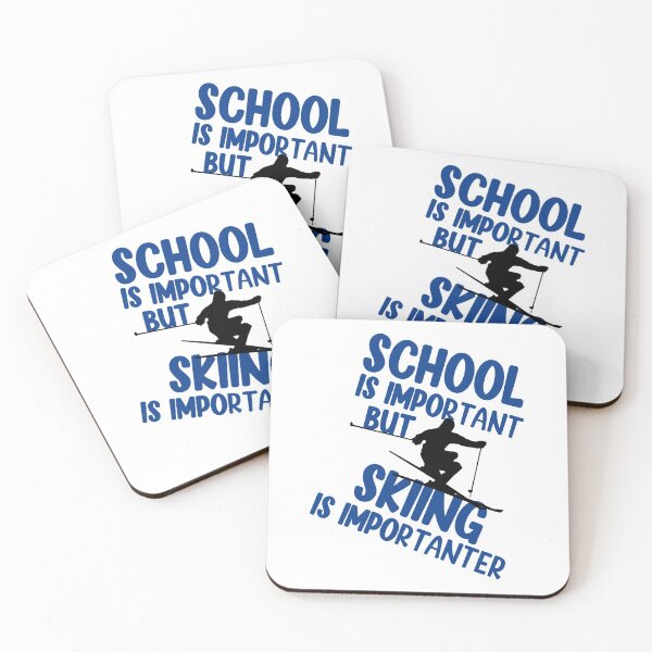 Item preview, School Is Important But Skiing Is Importanter  designed and sold by veerudesigns.