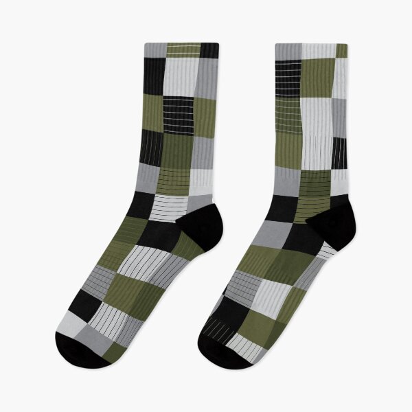 Item preview, Plaid Linear Sage Green, Black, Gray, White Square Design designed and sold by infinitygrafix.