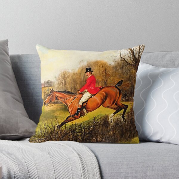 Equestrian throw clearance pillows