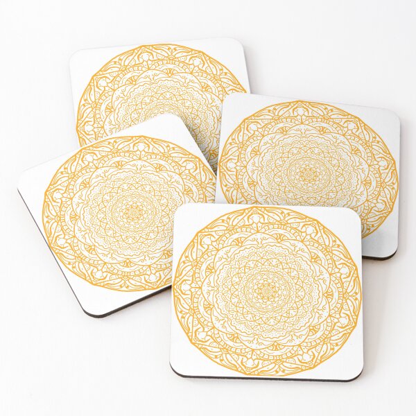 Item preview, Yellow Vibrant Mandala designed and sold by Carbonbubble.