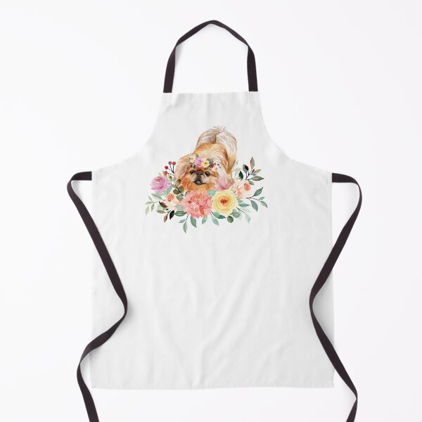 Item preview, Cute Pekingese With Flowers designed and sold by Pr1ncessM.