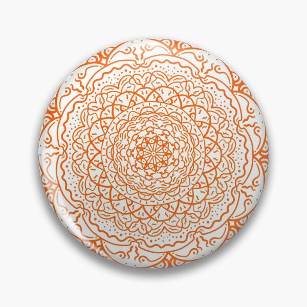 Item preview, Orange Vibrant Mandala designed and sold by Carbonbubble.