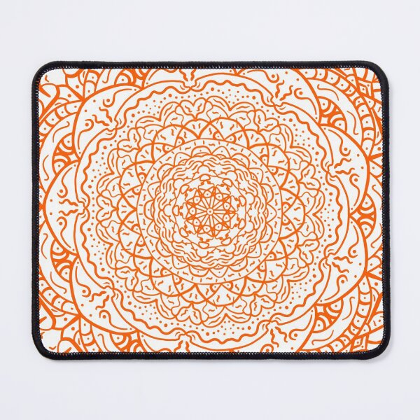 Item preview, Orange Vibrant Mandala designed and sold by Carbonbubble.