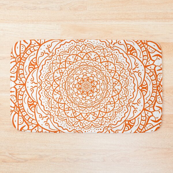 Item preview, Orange Vibrant Mandala designed and sold by Carbonbubble.