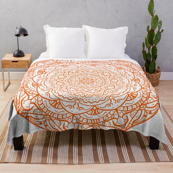 Item preview, Orange Vibrant Mandala designed and sold by Carbonbubble.