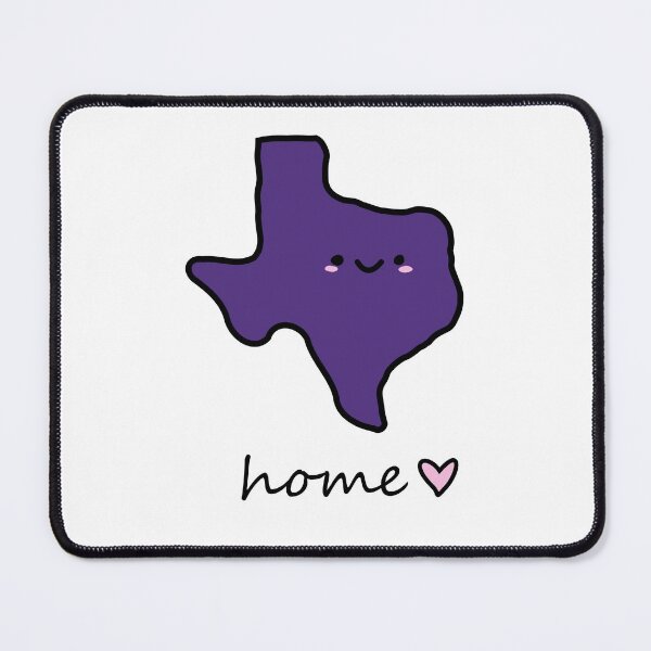 Item preview, Cute Texas smiley face home lettering tarleton state colors designed and sold by Maple Design Studio.