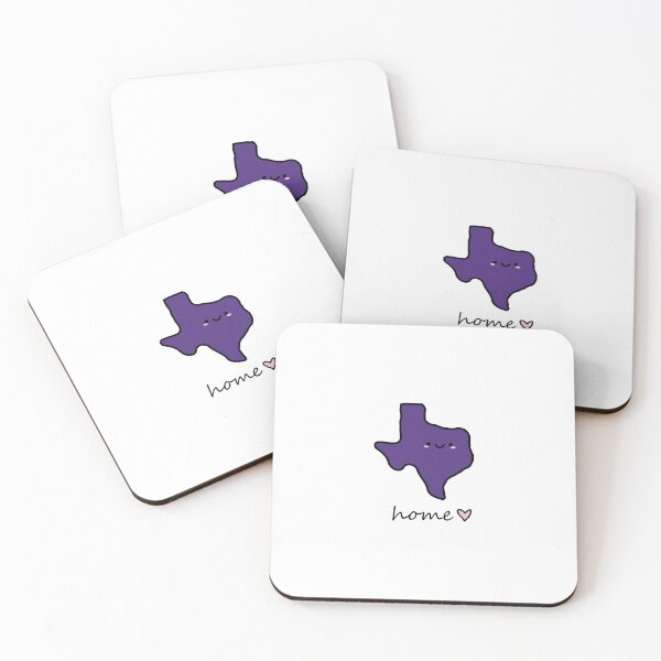 Item preview, Cute Texas smiley face home lettering tarleton state colors designed and sold by Maple Design Studio.