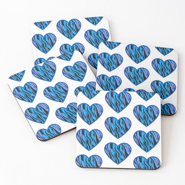 Item preview, Blue Animal Print Heart designed and sold by OByD.