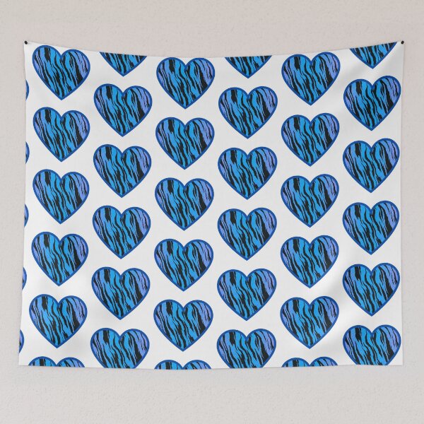 Item preview, Blue Animal Print Heart designed and sold by OByD.