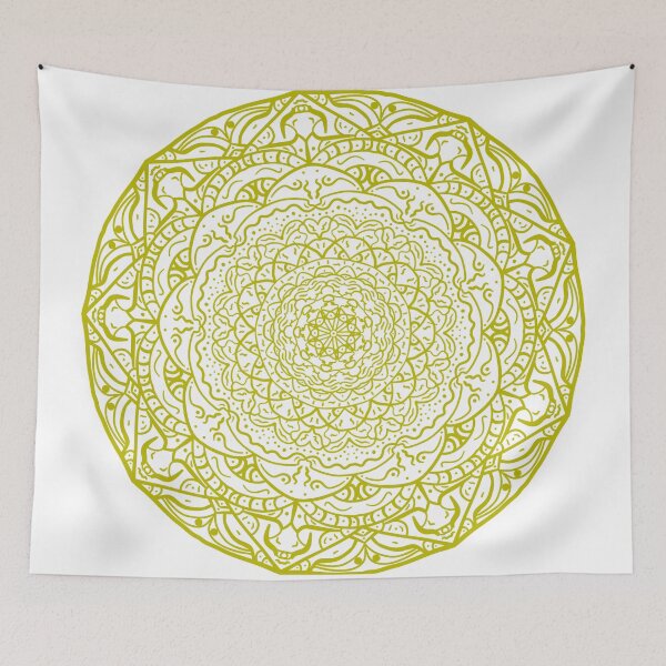 Item preview, Lime Vibrant Mandala designed and sold by Carbonbubble.