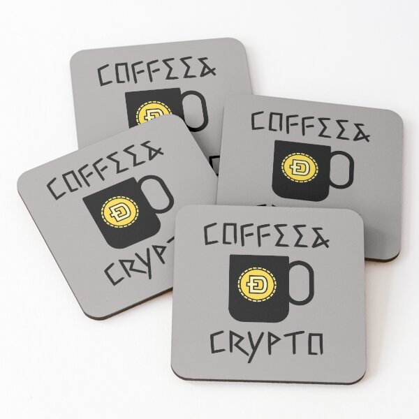 Item preview, I love coffee and crypto designed and sold by BronikowskiART.