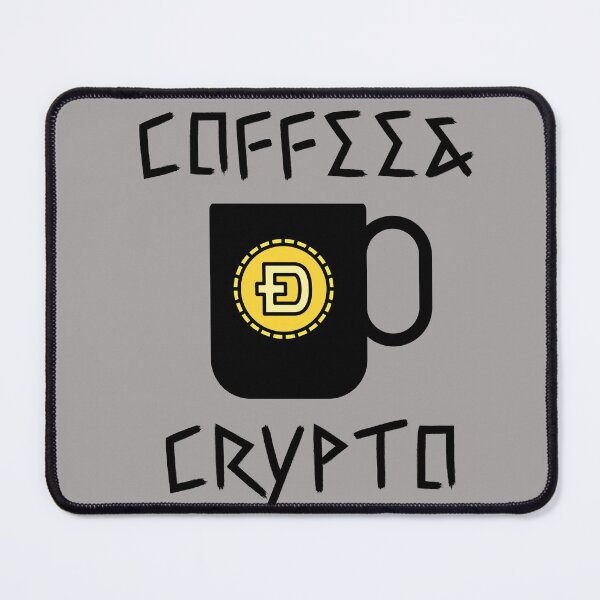 Item preview, I love coffee and crypto designed and sold by BronikowskiART.