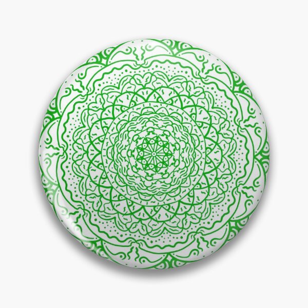 Item preview, Green Vibrant Mandala designed and sold by Carbonbubble.