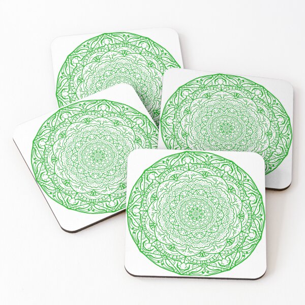 Item preview, Green Vibrant Mandala designed and sold by Carbonbubble.