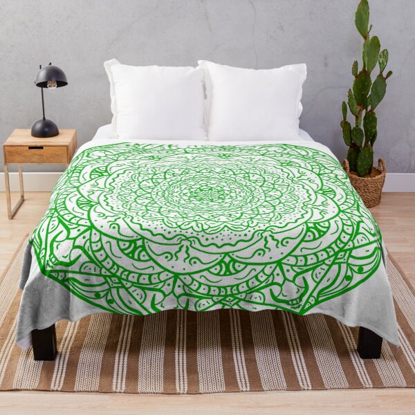 Item preview, Green Vibrant Mandala designed and sold by Carbonbubble.