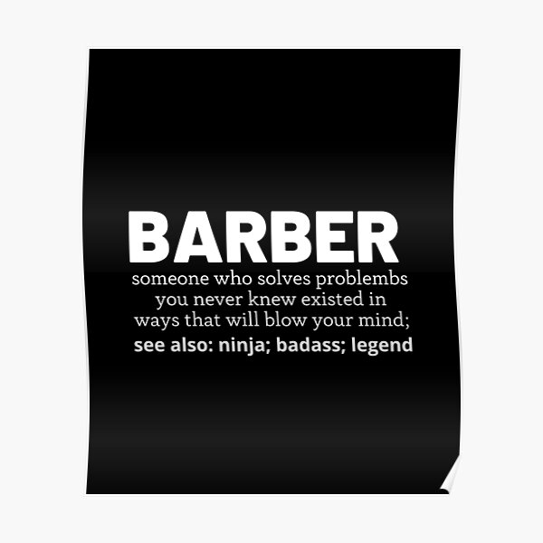 Póster «Barbero» de T-shirtgallery | Redbubble