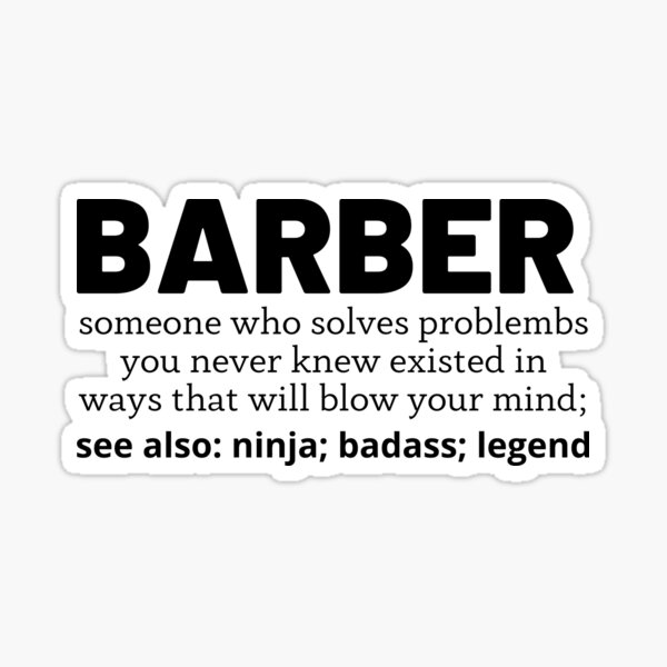 Item preview, barber designed and sold by T-shirtgallery.
