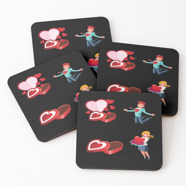 Item preview, Boy and Girl Valentines  Stickers  designed and sold by WowAllinOne.