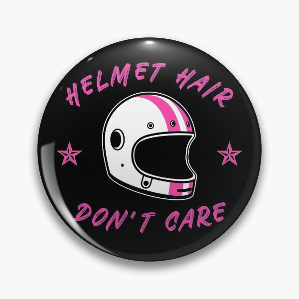 Aperçu de l'œuvre Funny Biker Chick Casque Hair Don't Care Graphic créée et vendue par GO SHIRT-TEE.