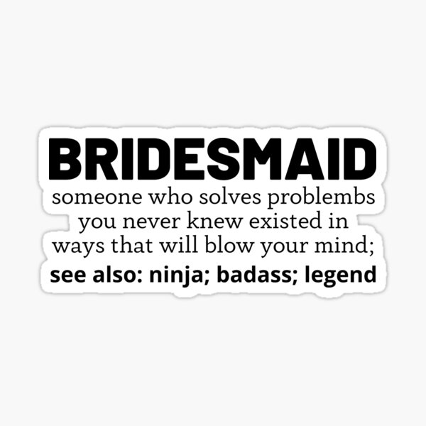 Item preview, bridesmaid designed and sold by T-shirtgallery.