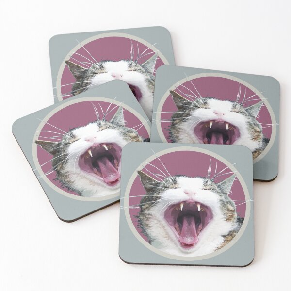 Item preview, Yawning Kitty designed and sold by JoanNinjaHen.
