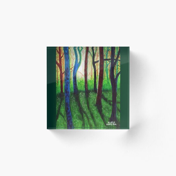 'Blue Ridge Ruminations #3' Acrylic Block
