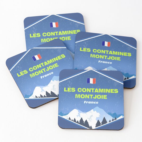 Aperçu de l'œuvre Les Contamines Montjoie Badge white créée et vendue par Mr. Slavchev.