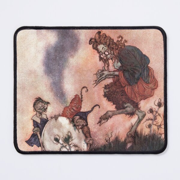 Item preview, The Wicked Hobgoblin by Edmund Dulac designed and sold by vintage-art.