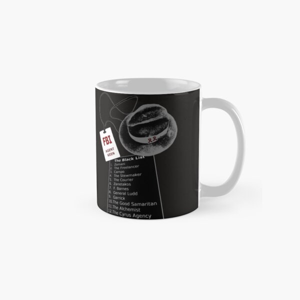 Item preview, The Black List top 12 Coffee Mug designed and sold by REDROCKETDINER.
