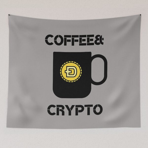 Item preview, I love coffee and crypto designed and sold by BronikowskiART.
