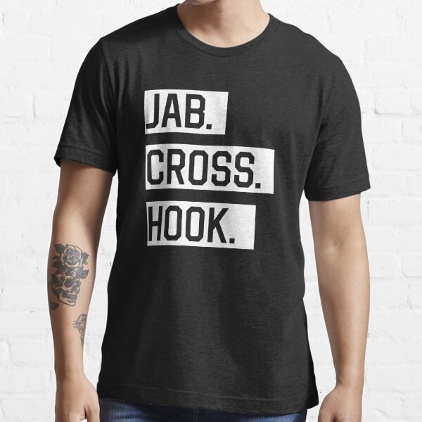 Premium Vector  T shirt design jab cross hook uppercut with boxer vintage  illustration
