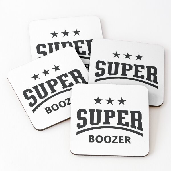 Item preview, Super Boozer (Boozing / Drinking / Alcohol / Black) designed and sold by MrFaulbaum.