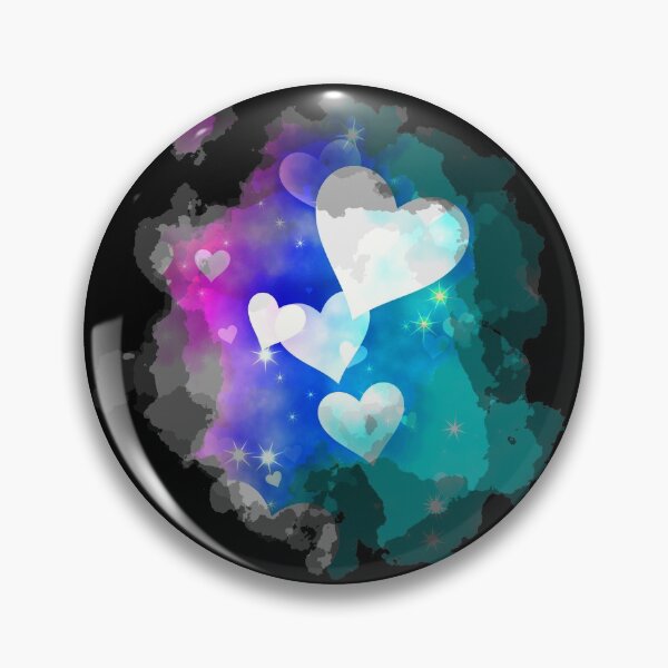 Item preview, Watercolour Dreamy Hearts in Pink Blue and Aqua designed and sold by Trinket-Trickster.