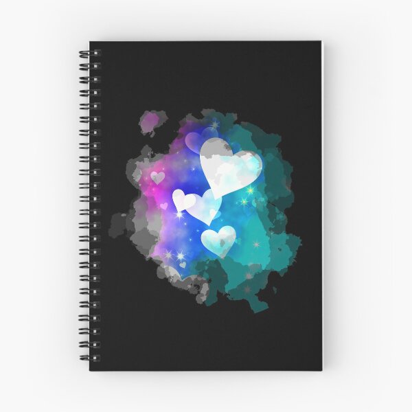 Item preview, Watercolour Dreamy Hearts in Pink Blue and Aqua designed and sold by Trinket-Trickster.