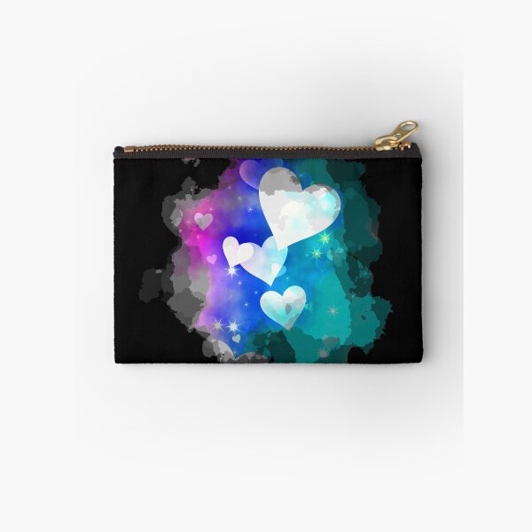 Item preview, Watercolour Dreamy Hearts in Pink Blue and Aqua designed and sold by Trinket-Trickster.