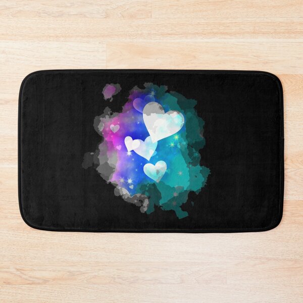 Item preview, Watercolour Dreamy Hearts in Pink Blue and Aqua designed and sold by Trinket-Trickster.