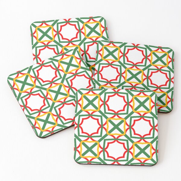 Item preview, Green lattice repeat pattern designed and sold by OutOfNowhere.