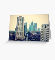 Hazy Lazy Sunday in Atlanta, Ga. Greeting Card