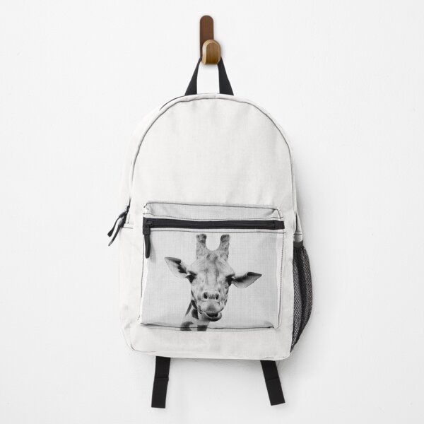 Item preview, giraffe headshot in black and white designed and sold by sofiahawk.