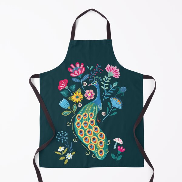 Item preview, Folk Art Peacock designed and sold by emilykskinner.