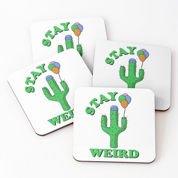 Item preview, Stay Weird Birthday Cactus designed and sold by Kawaiindoodle.