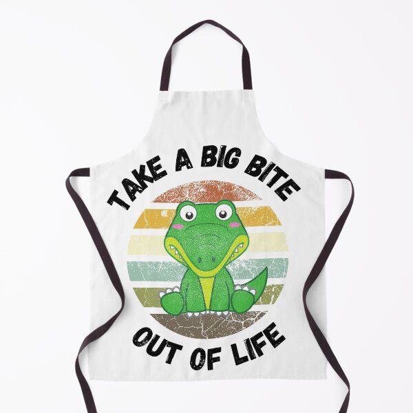 Item preview, Take A Big Bite Out Of Life Alligator Clipart Retro Sunset designed and sold by LuckyKermit.