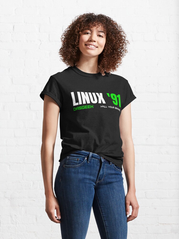 Alternate view of Linux '91 - DasGeek Classic T-Shirt