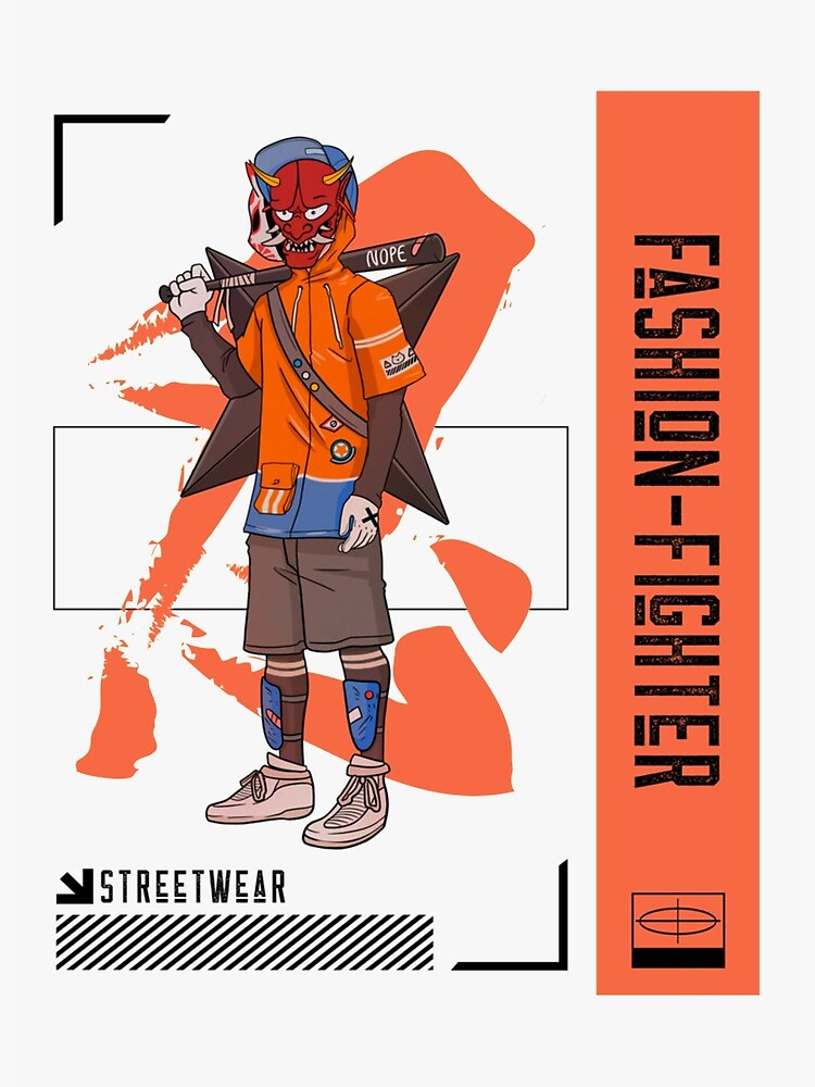 Fighter In Streetwear, Perfect Gift Art Board Print for Sale by  blancaannie