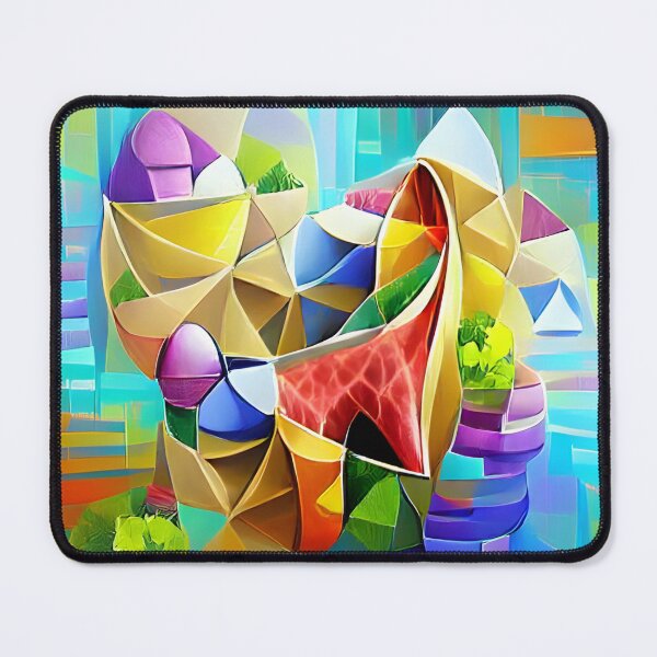 Item preview, Abstract Colorful Geometric Art  designed and sold by shamanicaarts.
