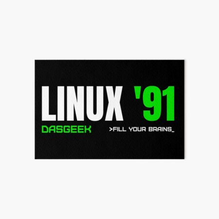 Linux '91 - DasGeek Art Board Print