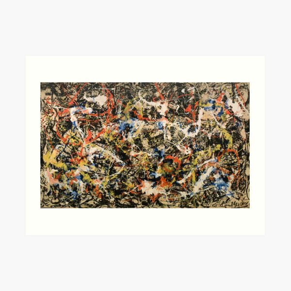 "Kunst von Jackson Pollock Konvergenz, abstrakte Malereikunst von
