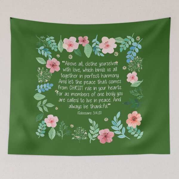 Item preview, Clothe Yourselves With Love Peace Harmony Colossians 3 14 15 designed and sold by teenugs.
