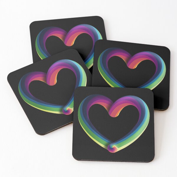 Item preview, Rainbow heart designed and sold by Milamara.